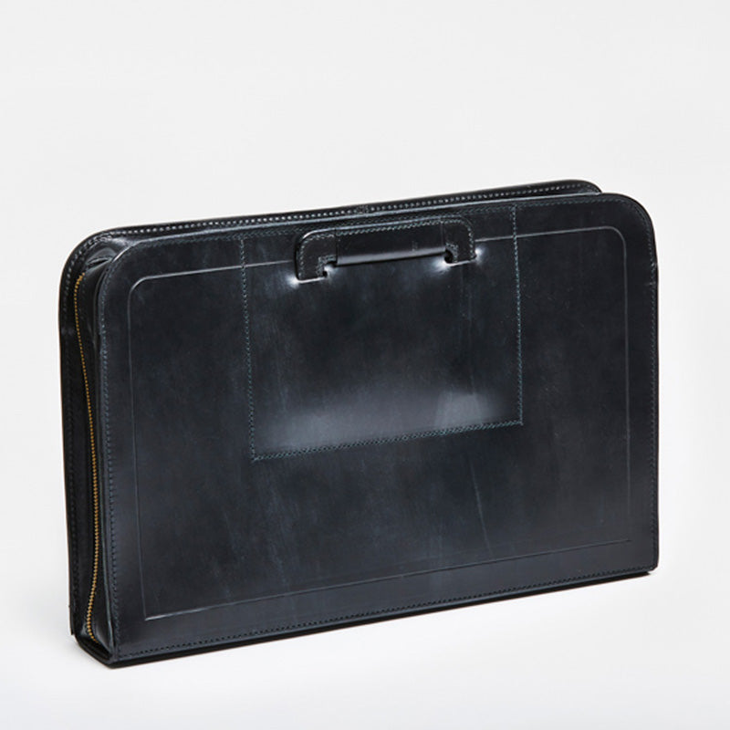 Flat Handle Folio Case Black