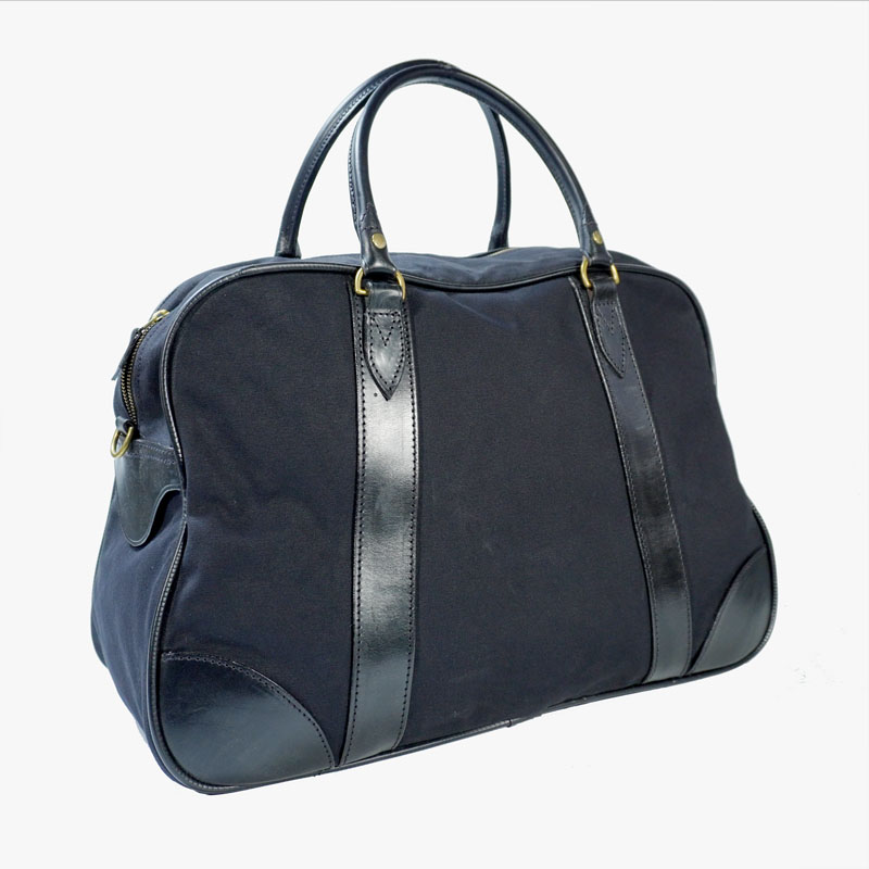 22" Holdall Bag with Shoulder strap Black Canvas