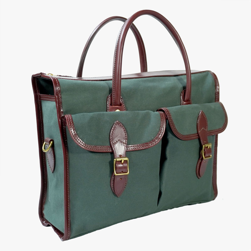 Overnight with Shoulder strap Olive Canvas