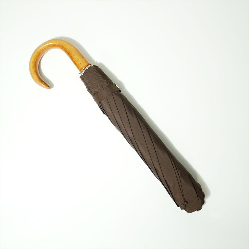 22” Telescopic Folding Umbrella / Brown