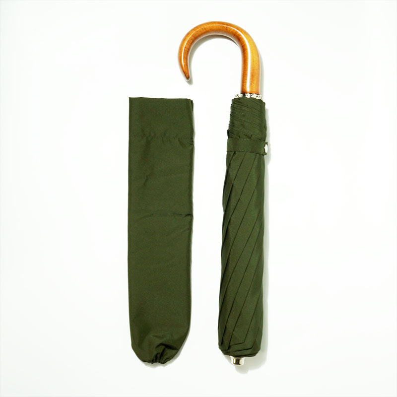 22” Telescopic Folding Umbrella / Dark Forest (Green)