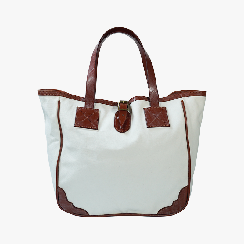 Carryall Medium White Canvas