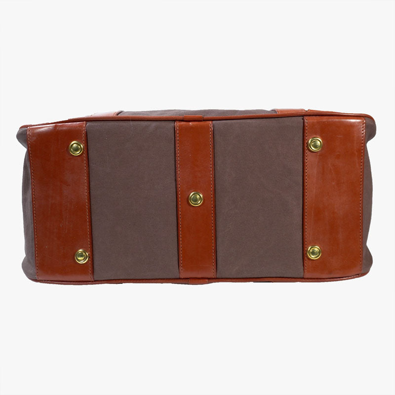22" Holdall Bag with Shoulder strap Brown Canvas