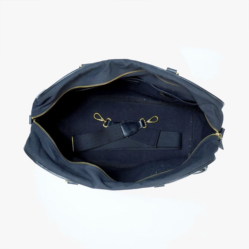 22" Holdall Bag with Shoulder strap Black Canvas