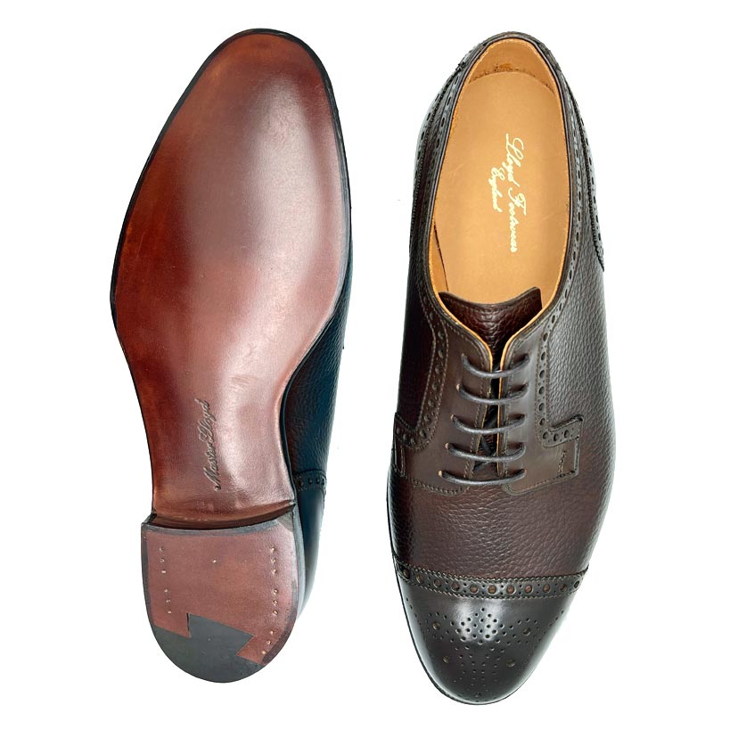 Battersea / Walnut Antique Calf - Dark Brown Country Grain