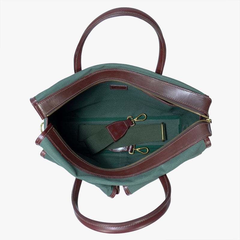 Overnight with Shoulder strap Olive Canvas