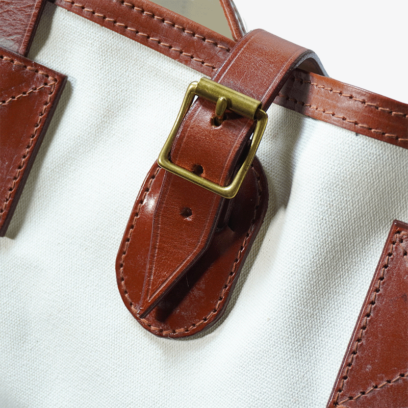 Carryall Medium White Canvas