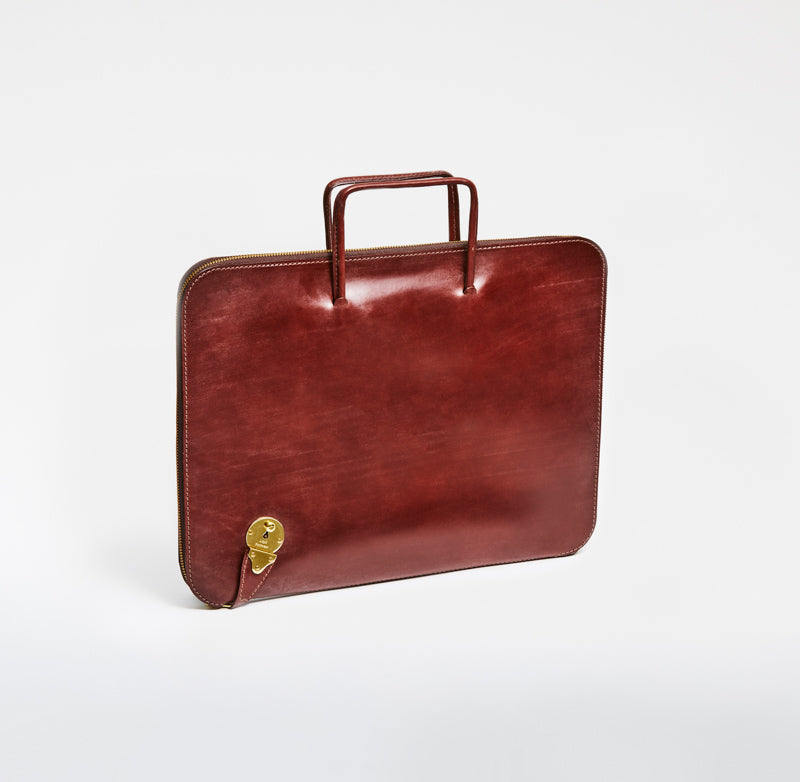 2 Handle Folio Case Chestnut