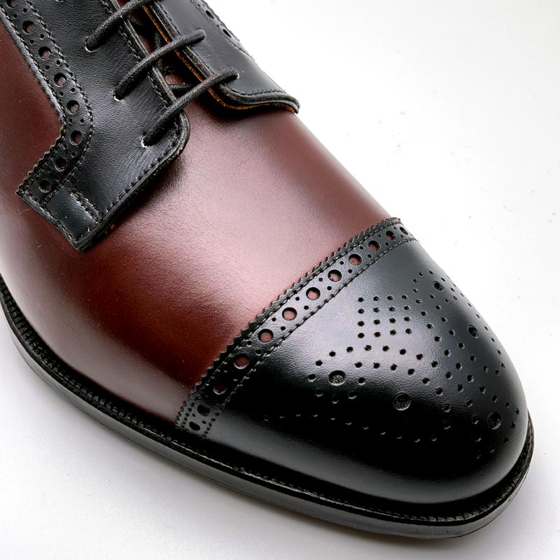 Battersea / Black Calf - Chestnut Antique Calf