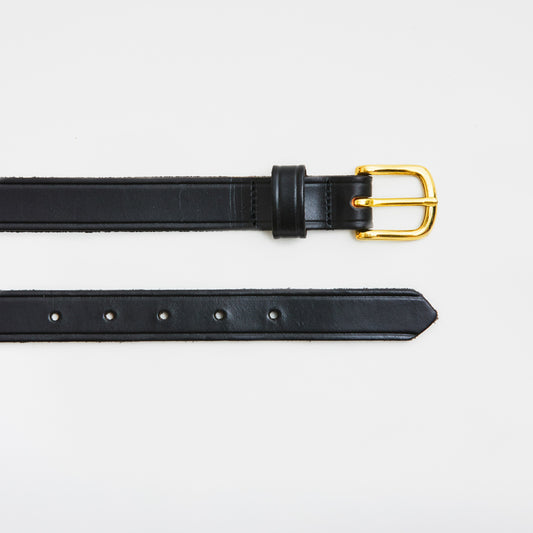 Plain Bridle Belt Black