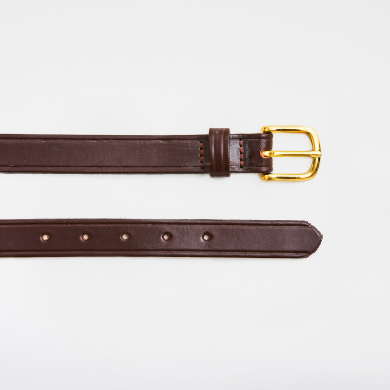 Plain Bridle Belt Havana