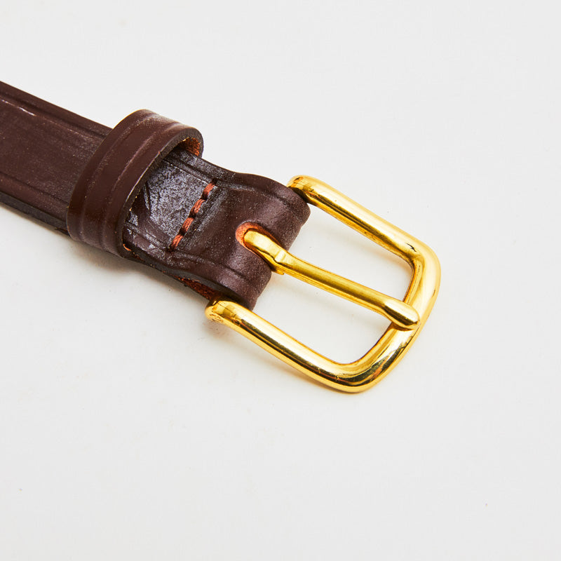 Plain Bridle Belt Havana