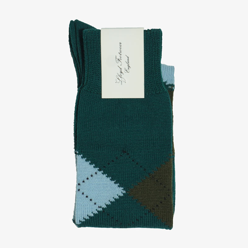 Wool Argyle Socks (Long) / Tartan