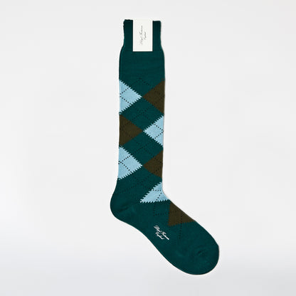 Wool Argyle Socks (Long) / Tartan