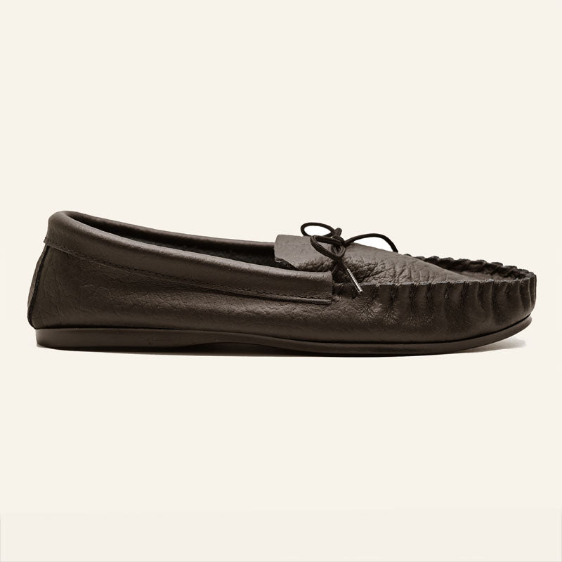 British Moccasin With Insole Black Soft Grain – Lloyd Footwear
