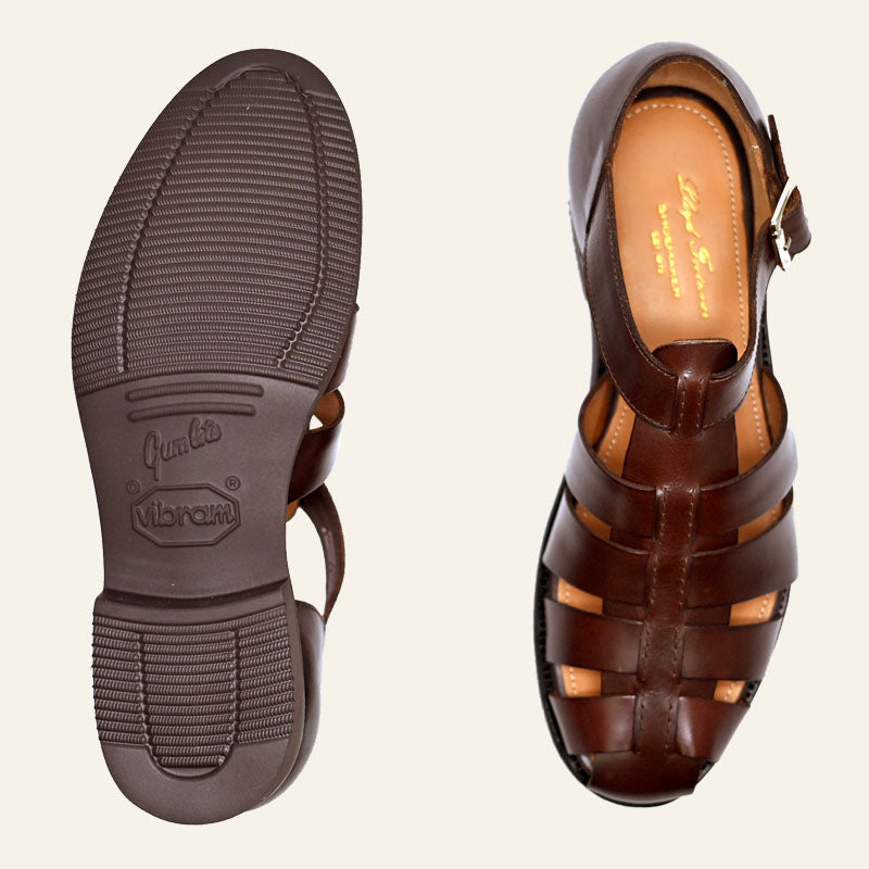 Gurkha / Dark Brown Pull Up Leather
