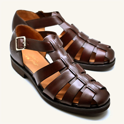 Gurkha / Dark Brown Pull Up Leather