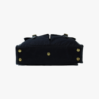 Overnight with Shoulder strap   Black Canvas
