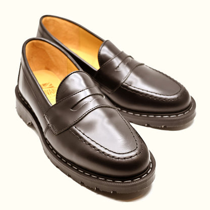 Black Hi-Shine Penny Loafer