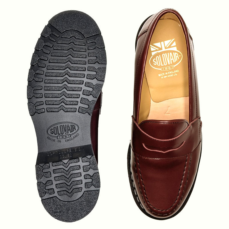 Oxblood Hi-Shine Penny Loafer