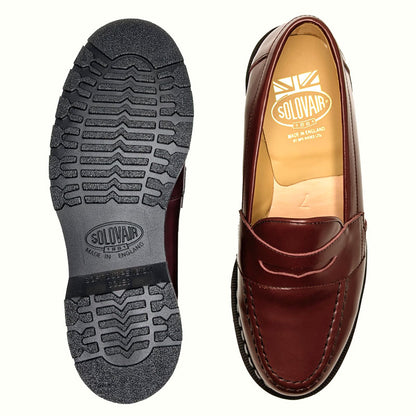 Oxblood Hi-Shine Penny Loafer
