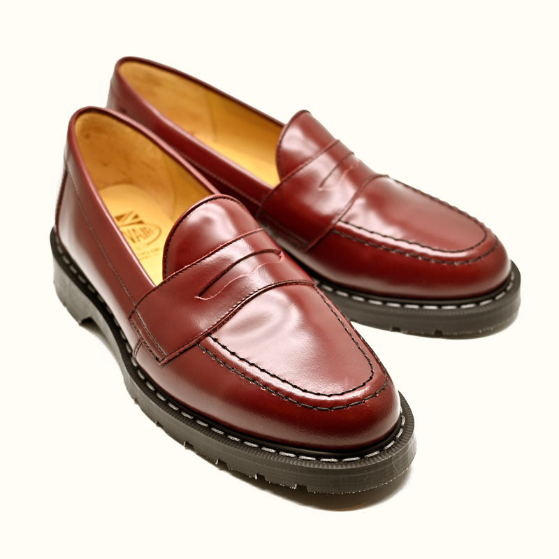 Oxblood Hi-Shine Penny Loafer