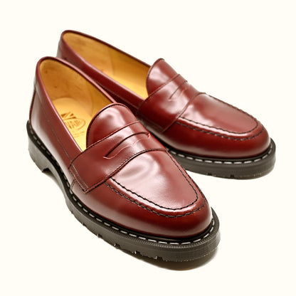 Oxblood Hi-Shine Penny Loafer