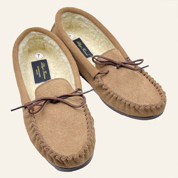 British Moccasin   Taupe Suede / Outdoor Sole
